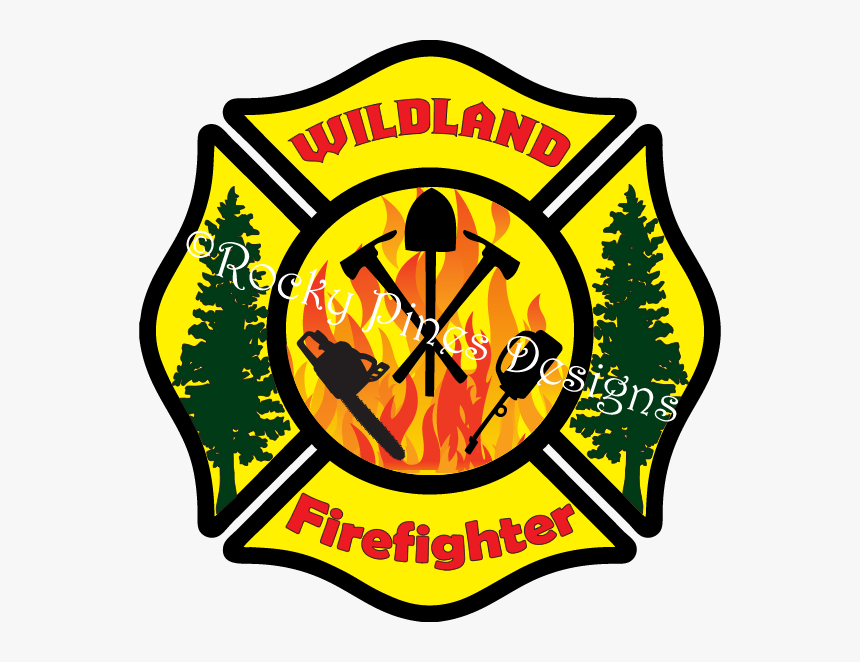 Wildland Firefighter Maltese Cross , Png Download - One Piece Logo Stencil, Transparent Png, Free Download