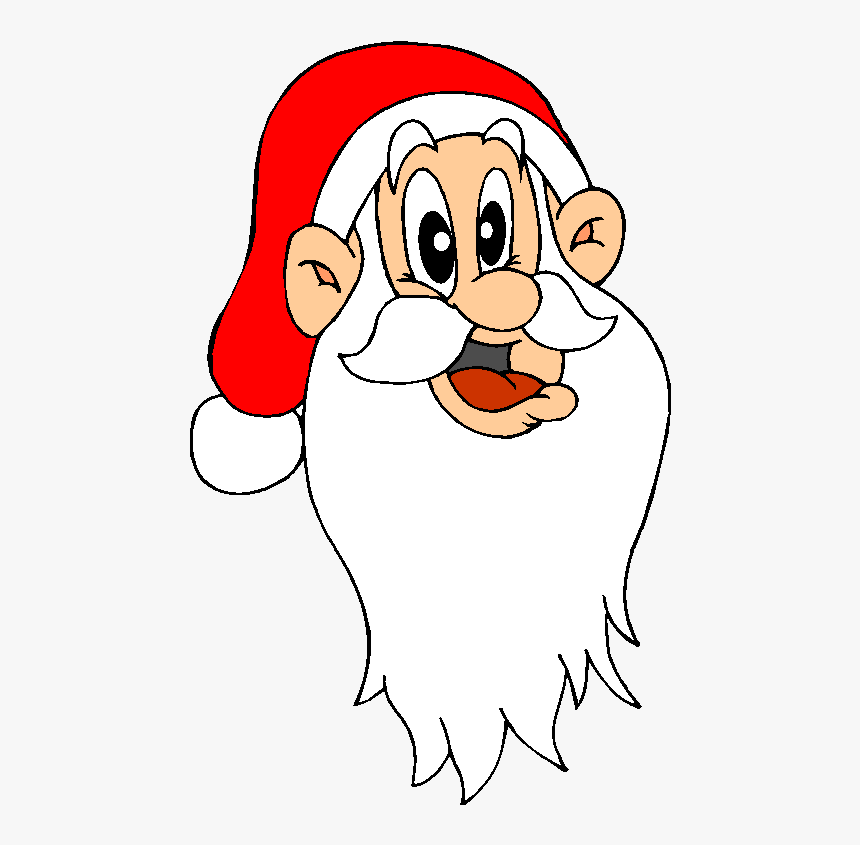 Clip Art Cliparts Natal Com Barba - Face Cartoon Santa, HD Png Download, Free Download