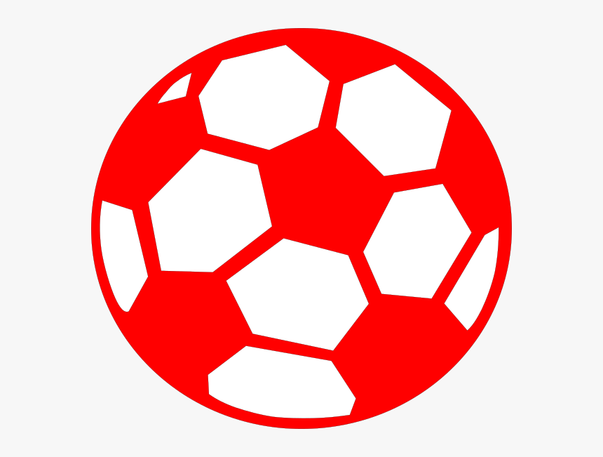 Soccer Ball Clip Art Red - Soccer Ball Outline Clip Art, HD Png Download, Free Download