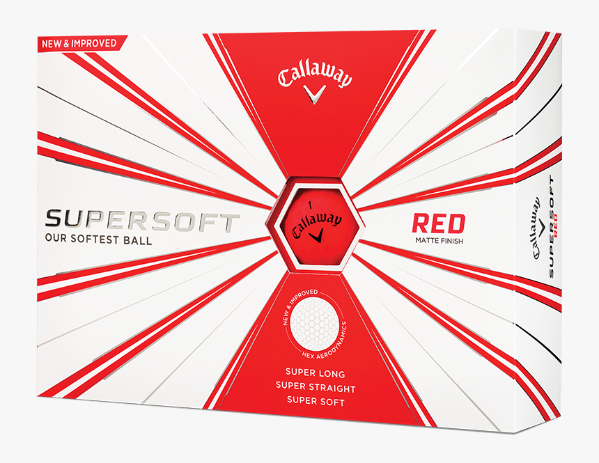 Callaway Supersoft Matte Red Golf Balls - Callaway Supersoft Matte Golf Balls, HD Png Download, Free Download