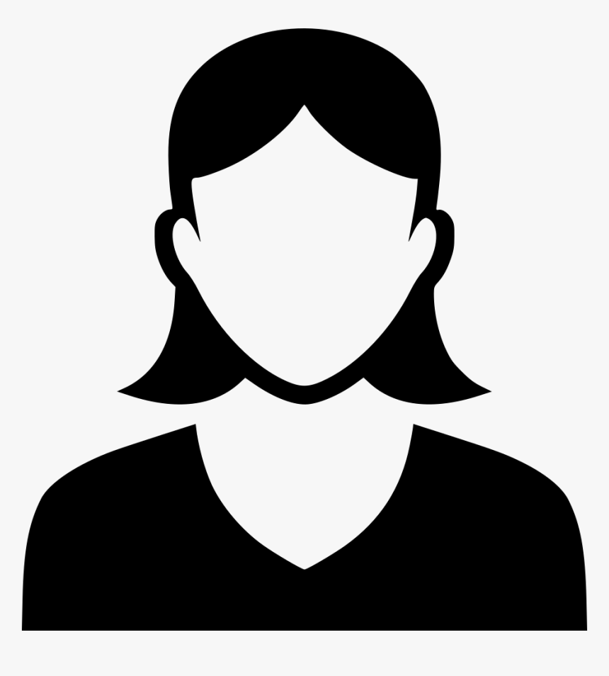 Girl - Girl Black And White Icon, HD Png Download, Free Download