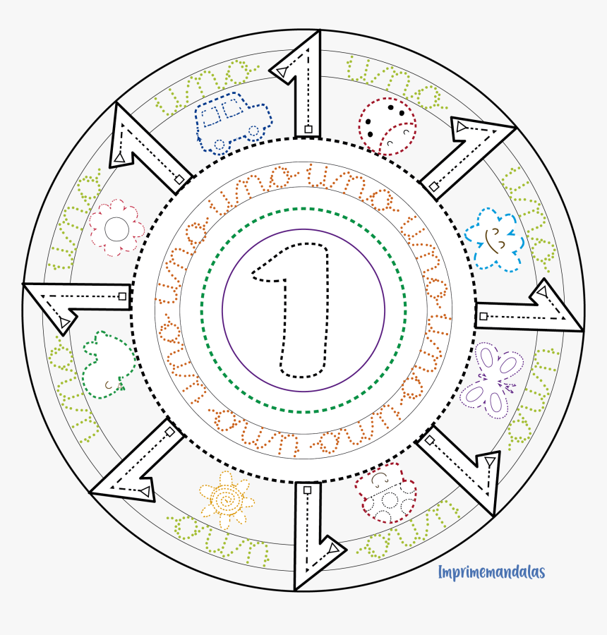 Mandala Del Numero 1, HD Png Download, Free Download