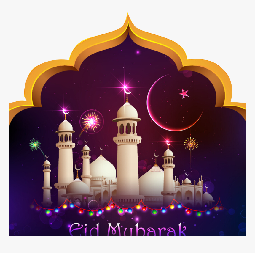 Eid Prayer Png Vectors Download - Eid Mubarak Background Hd, Transparent Png, Free Download