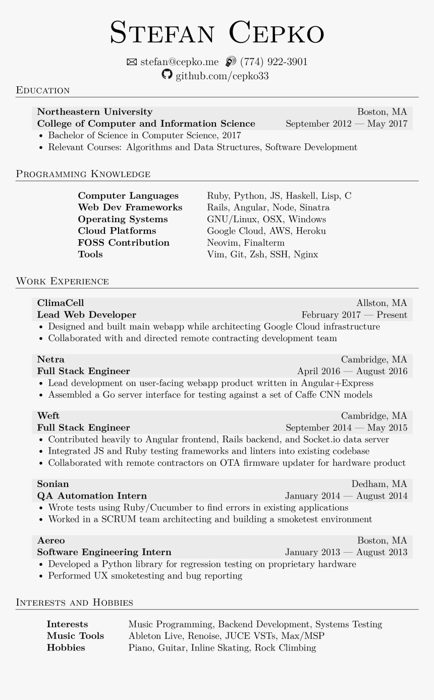 Resume Png - Vsts Resume, Transparent Png, Free Download