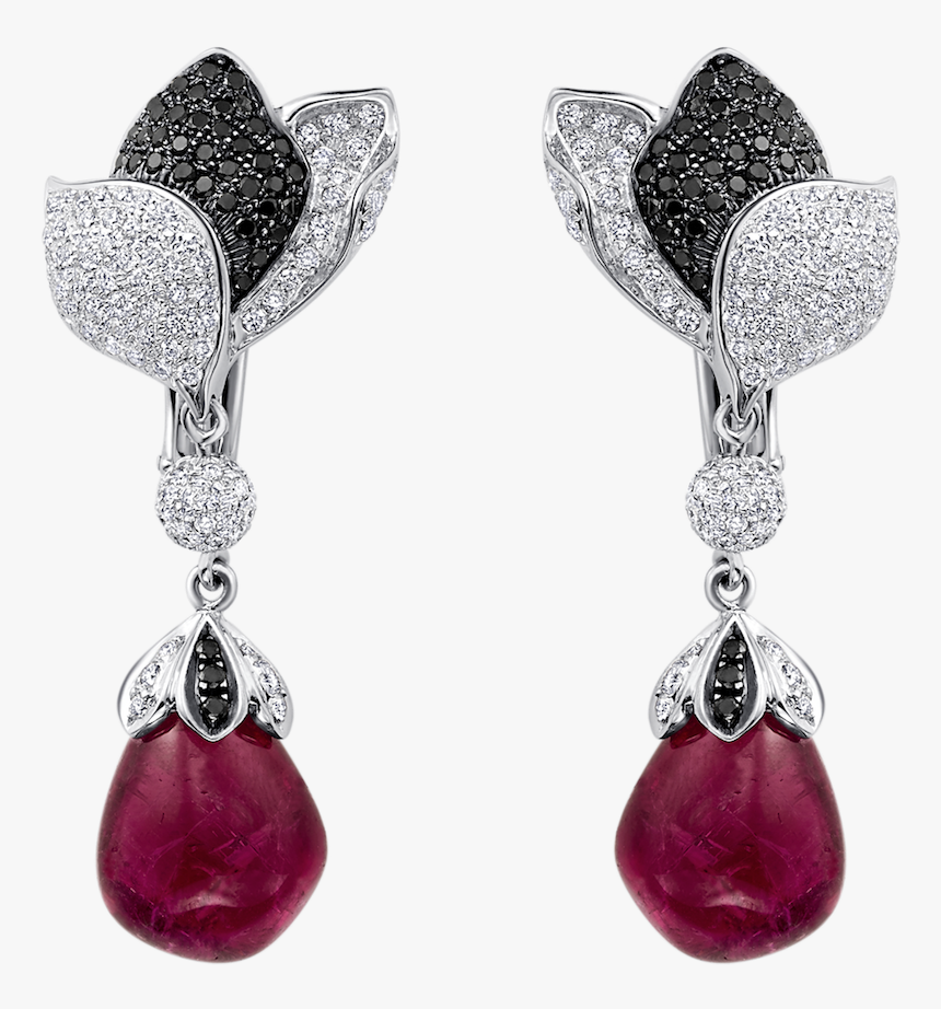 Red Diamond Earrings By El Paseo Jewelers - Earrings, HD Png Download, Free Download