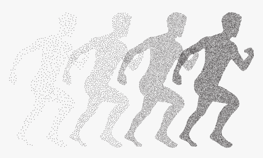 Boy, Human, Male, Man, Running, Particles, Dots - Speed Clip Art, HD Png Download, Free Download