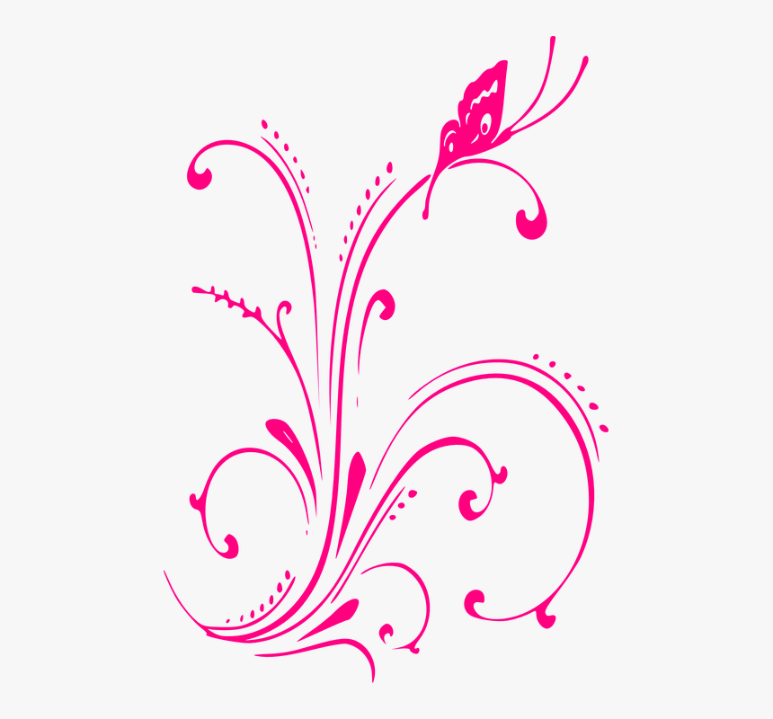 Transparent Ornamentos Png - Vector Floral Rosa Png, Png Download, Free Download