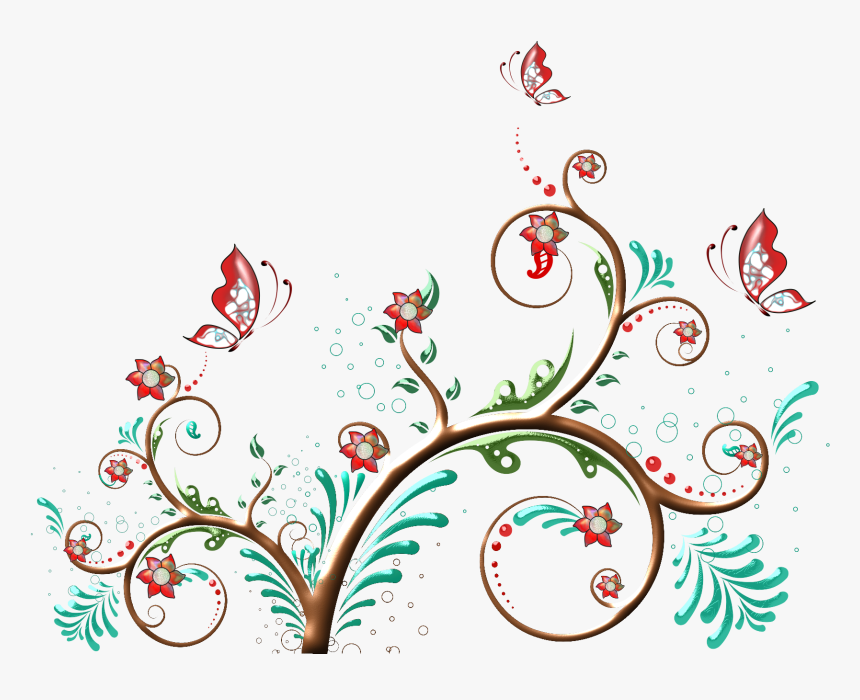 Ornamentos Florais Png - Floral Ornaments, Transparent Png, Free Download