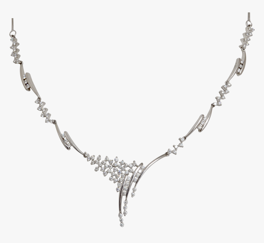 Transparent Diamond Necklace Png - Platinum Necklace Png, Png Download, Free Download