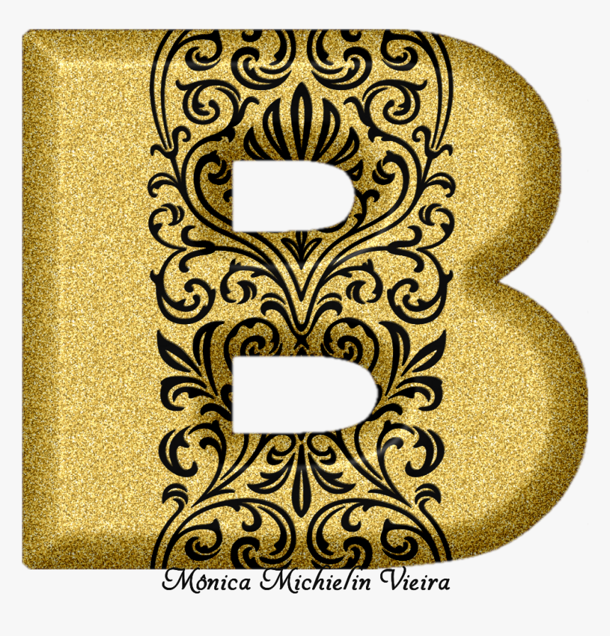 Transparent Ornamentos Png - Transparent Png Alfabeto Glitter Dourado Png, Png Download, Free Download
