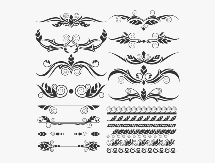 Винтажный Орнамент, Декоративные Узоры, Vintage Ornament, - Design Elements Vector, HD Png Download, Free Download