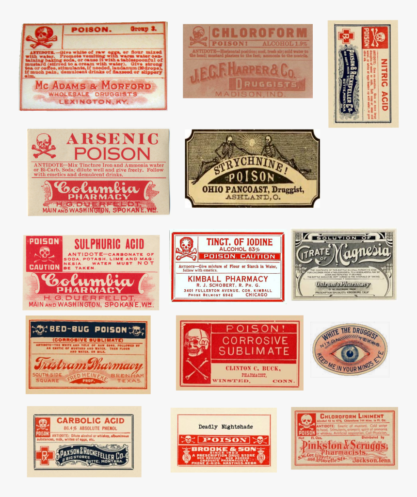 Transparent Vintage Label Png - Halloween Bottle Labels Free Printable, Png Download, Free Download