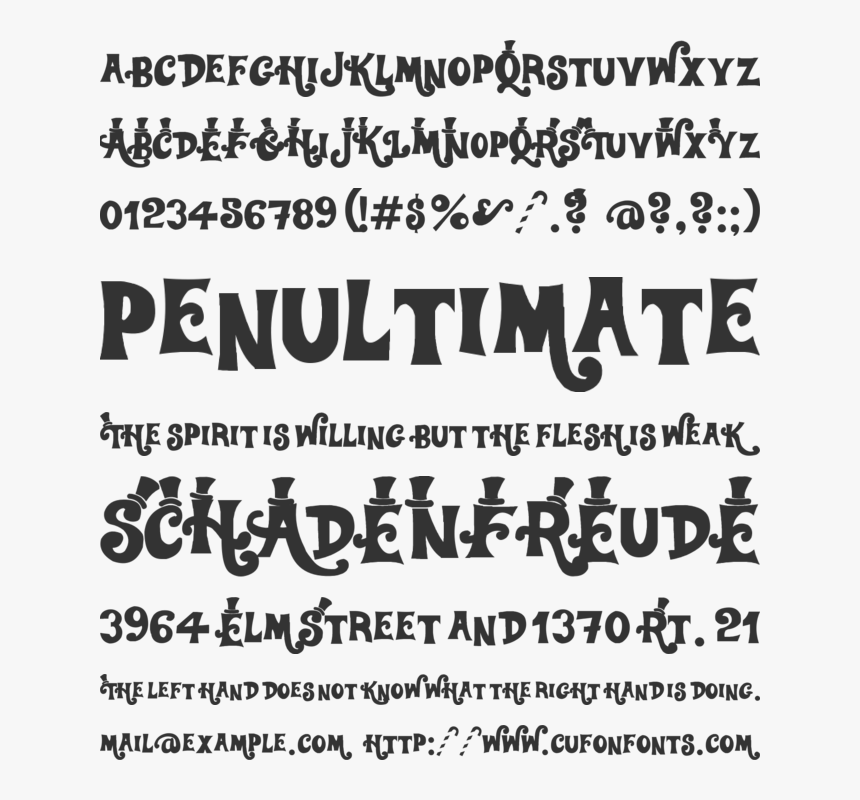 Willy Wonka Font, HD Png Download, Free Download
