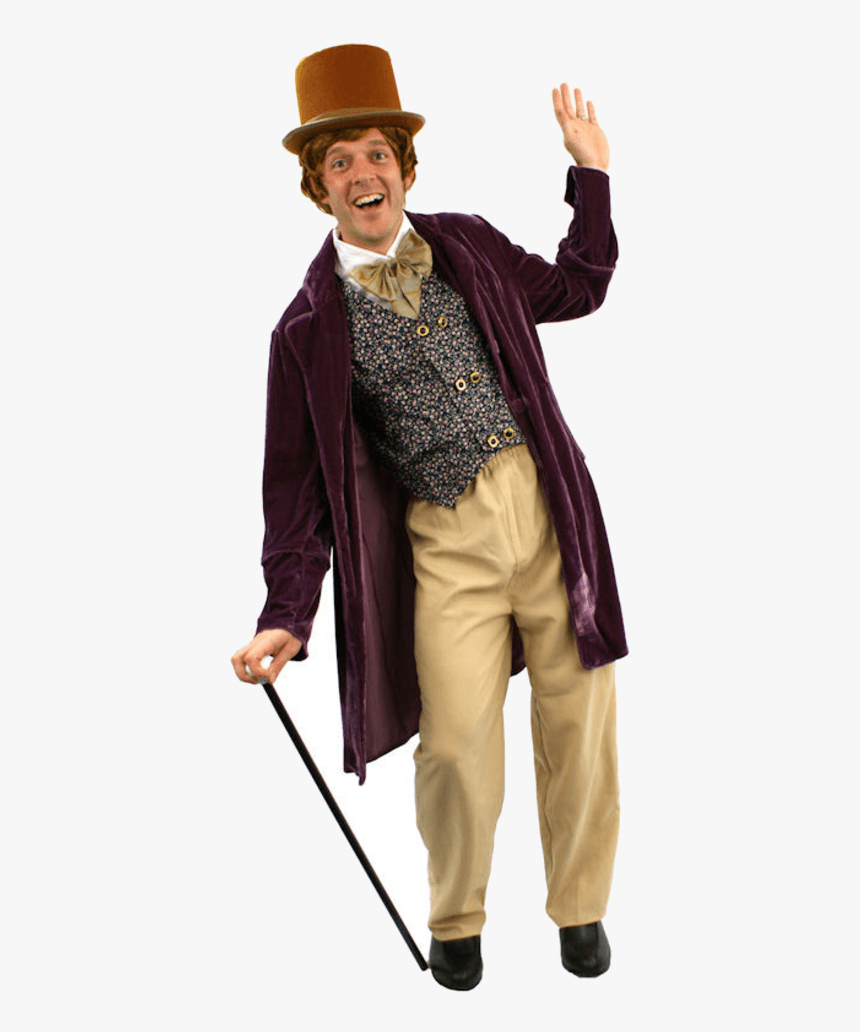 Adult Willy Wonka Classic Chocolate Man - Willy Wonka Costume, HD Png Download, Free Download