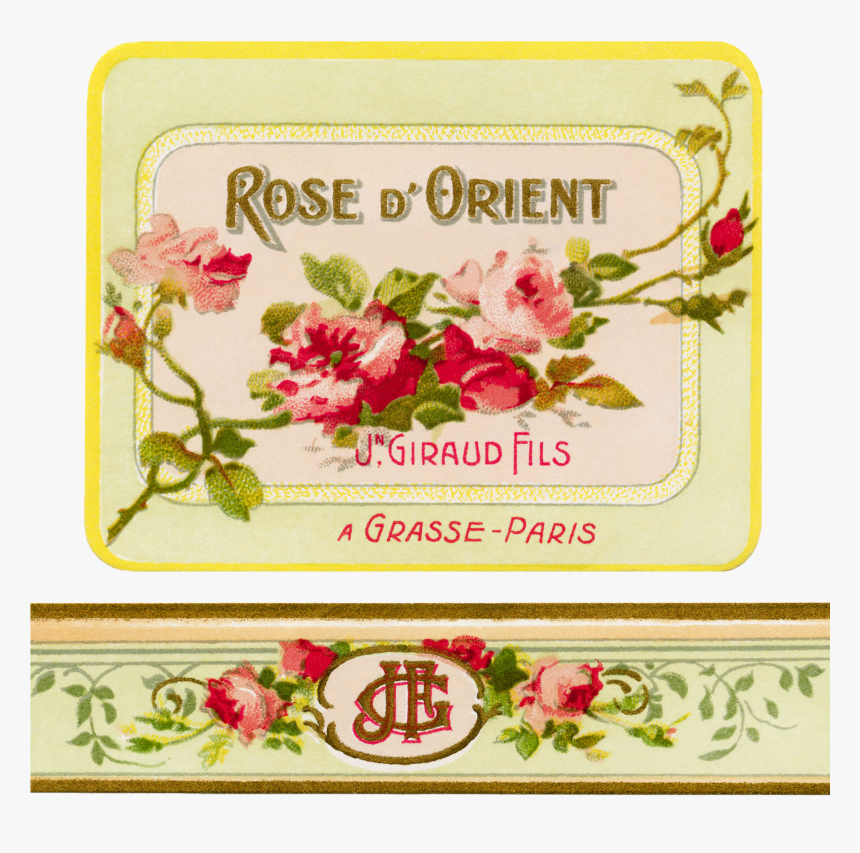 Transparent Vintage Label Png - Perfume Png Label, Png Download, Free Download