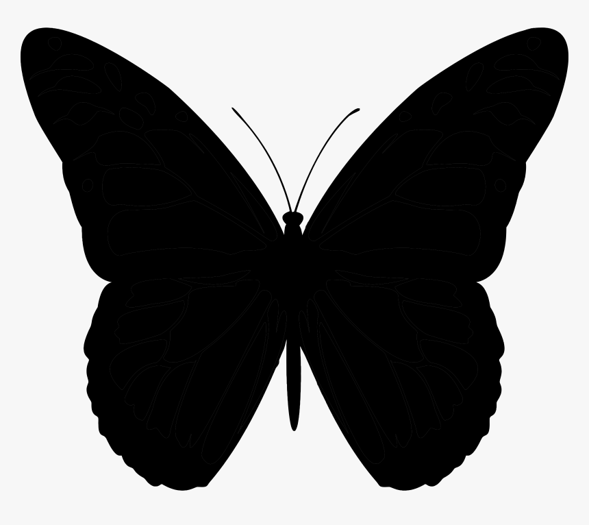 Butterfly Vector Graphics Clip Art Silhouette - Gambar Siluet Kupu Kupu, HD Png Download, Free Download