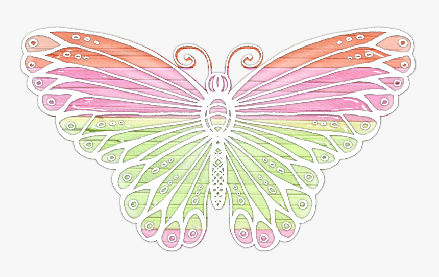 Butterfly Vector Colorful Flight - Brush-footed Butterfly, HD Png Download, Free Download