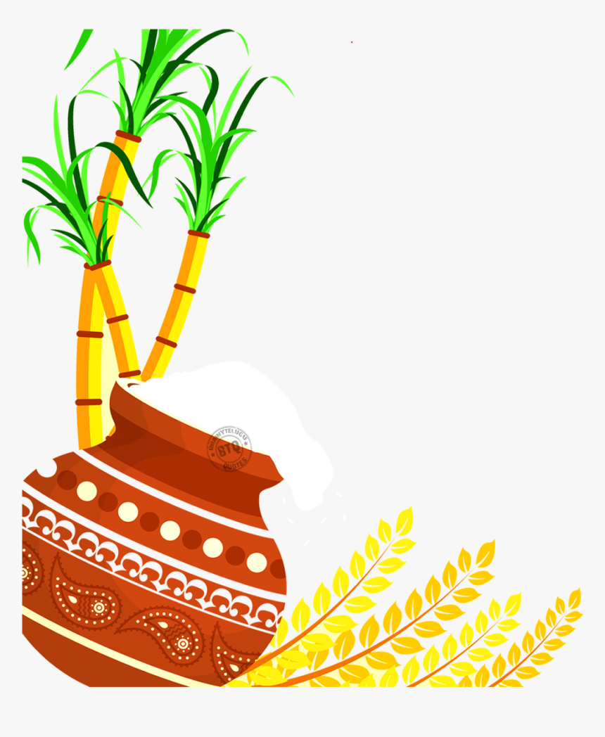 Pongal Pot Desin Elements For Free, Sankranti Festival - Pongal Pot Images Png, Transparent Png, Free Download