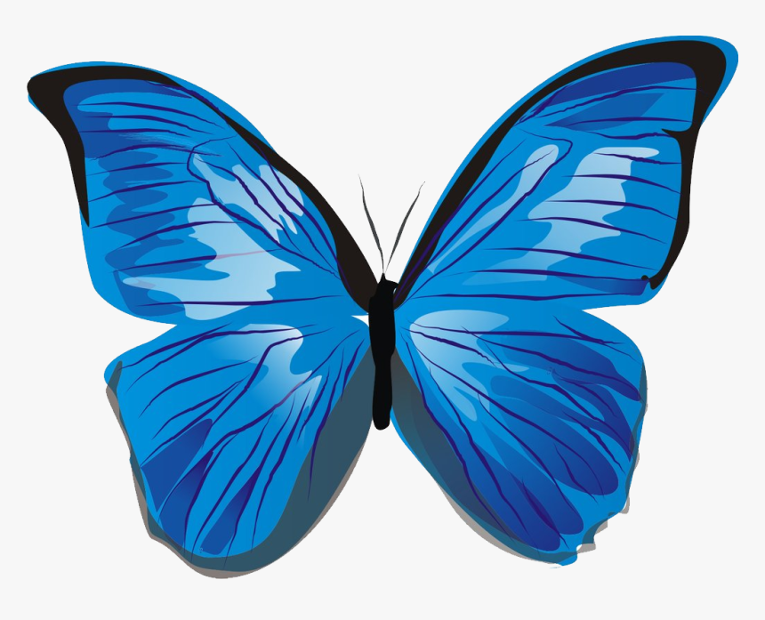 Butterfly Images, Blue Butterfly, Clip Art Free, Free - Blue Butterfly Icon Png, Transparent Png, Free Download