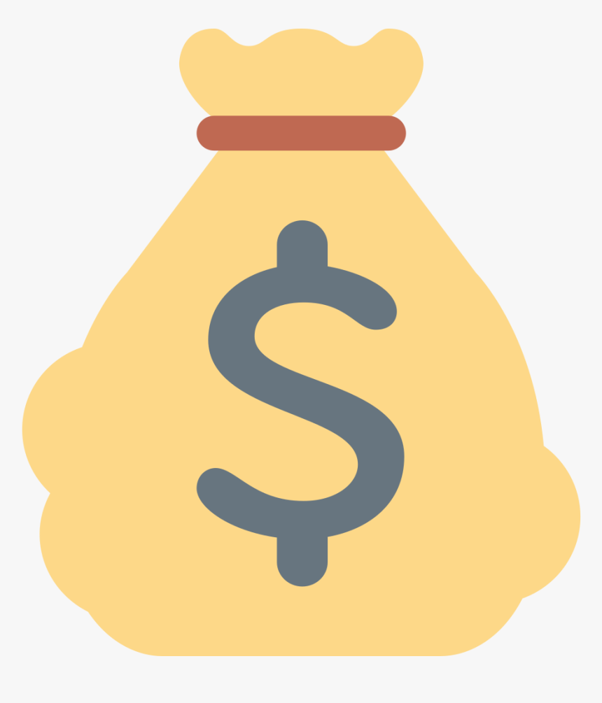 Emoji Money Bag Sticker Smash Balloon - Money Bag Emoji Twitter, HD Png Download, Free Download