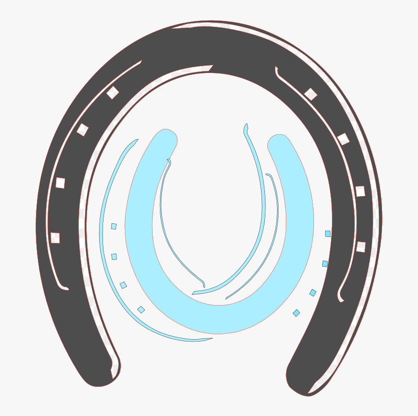 Horseshoe Horse Blue Font Transparent Image Clipart - Logos Con Herraduras, HD Png Download, Free Download