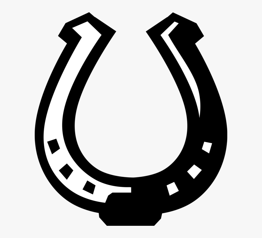 Vector Illustration Of Lucky Horseshoe Good Luck Protective - Horseshoe Clip Art, HD Png Download, Free Download