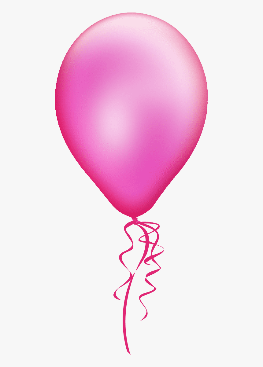 Pink-balloons - Pink Birthday Balloon Png, Transparent Png, Free Download