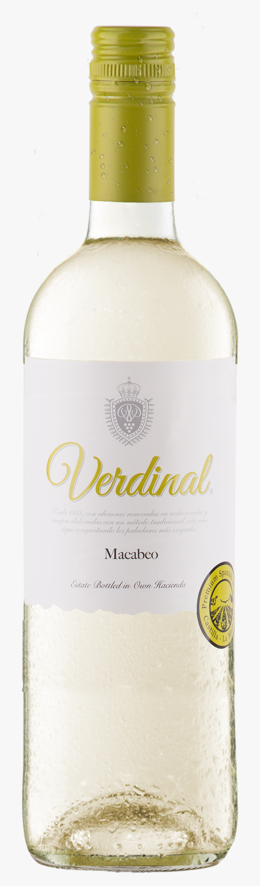 Verdinal Macabeo, La Mancha - Glass Bottle, HD Png Download, Free Download