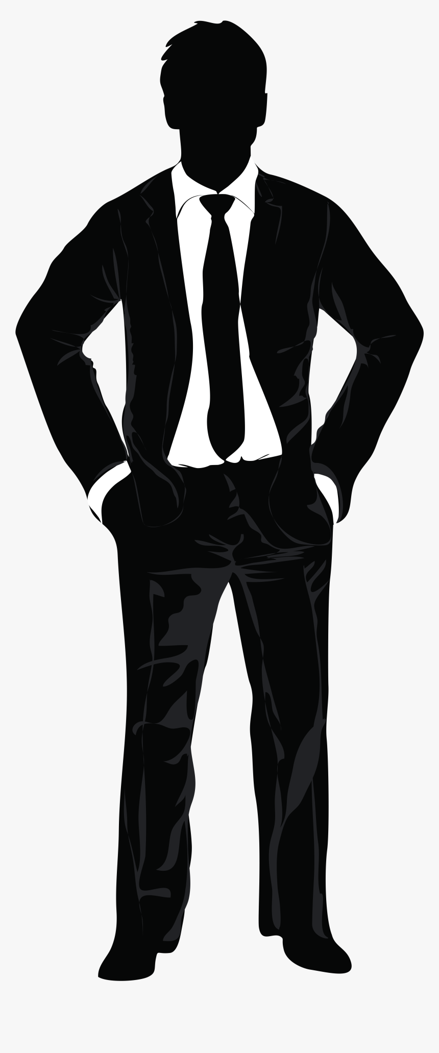 man in suit silhouette png