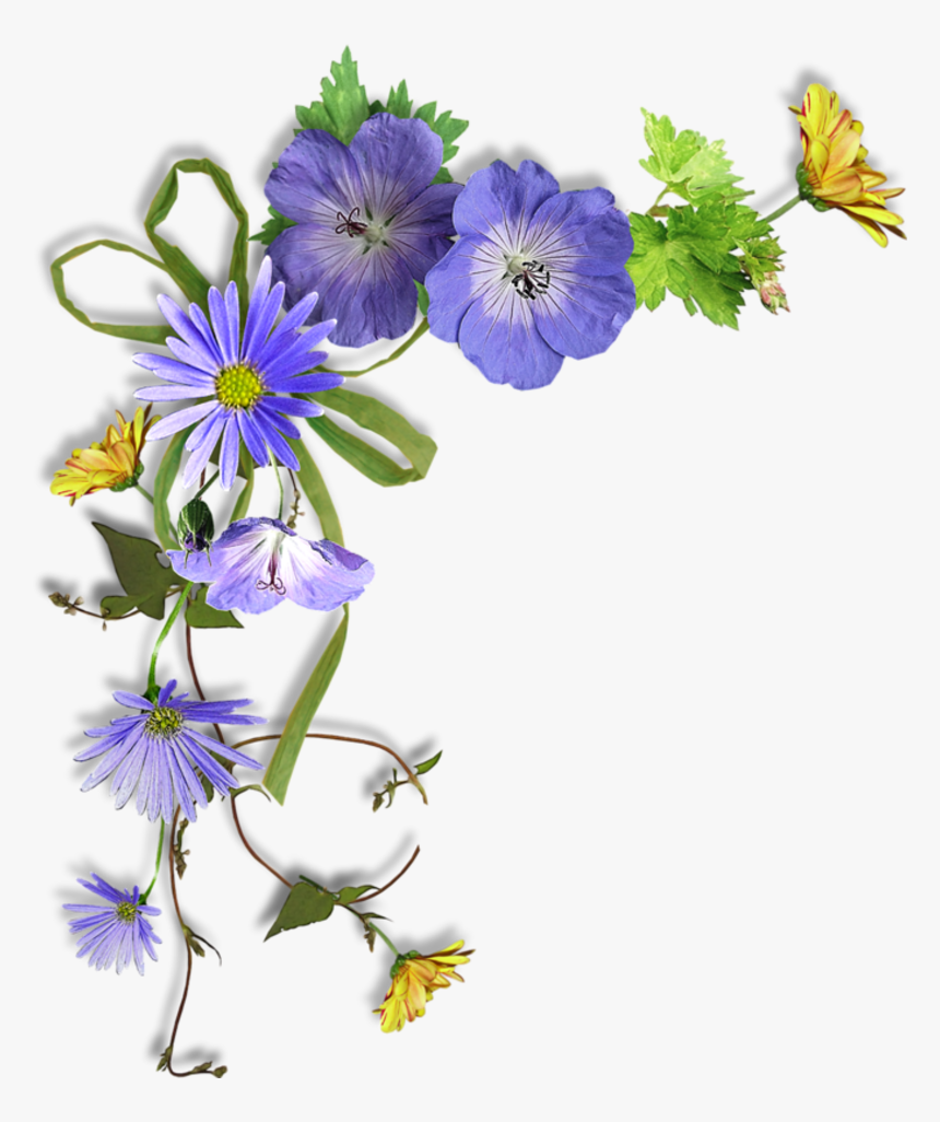 Utlm Cluster - Corner Frame Flower Png, Transparent Png, Free Download