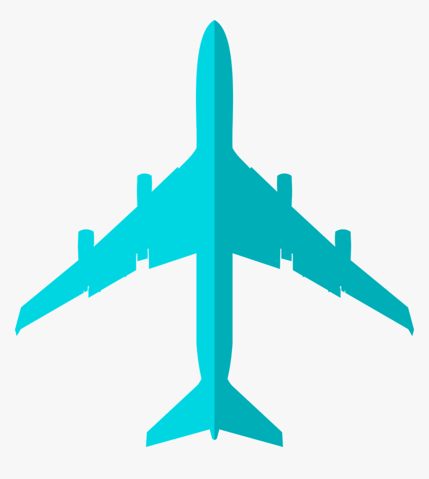 Airplane Silhouette - Black Plane White Background, HD Png Download, Free Download