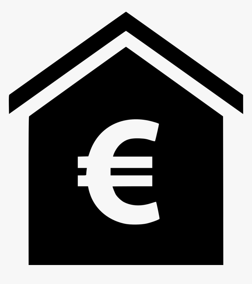 Euro House Buy Real Estate Home - Icon House With Euro, HD Png Download, Free Download