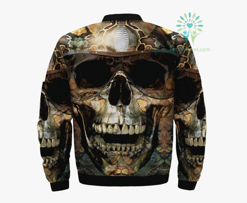 Fashionable 3d Skull Over Print Jacket %tag Familyloves - Alexander Mcqueen Skull Design, HD Png Download, Free Download