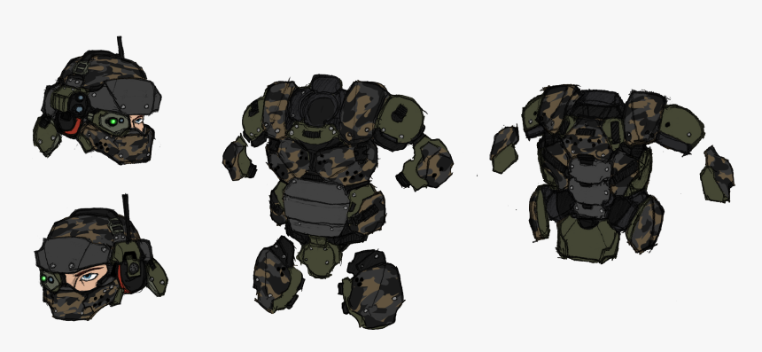 Drawn Armor Sci Fi - Military Armor Sci Fi, HD Png Download, Free Download