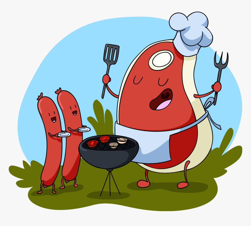 Clipart Cartoon Barbeque, HD Png Download is free transparent png image. 
