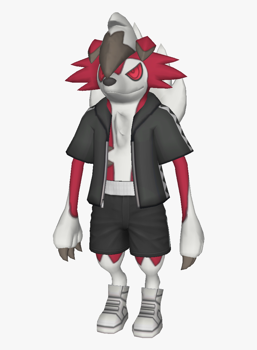 Team Skull Lycanroc 3d Mashup - Cartoon, HD Png Download, Free Download