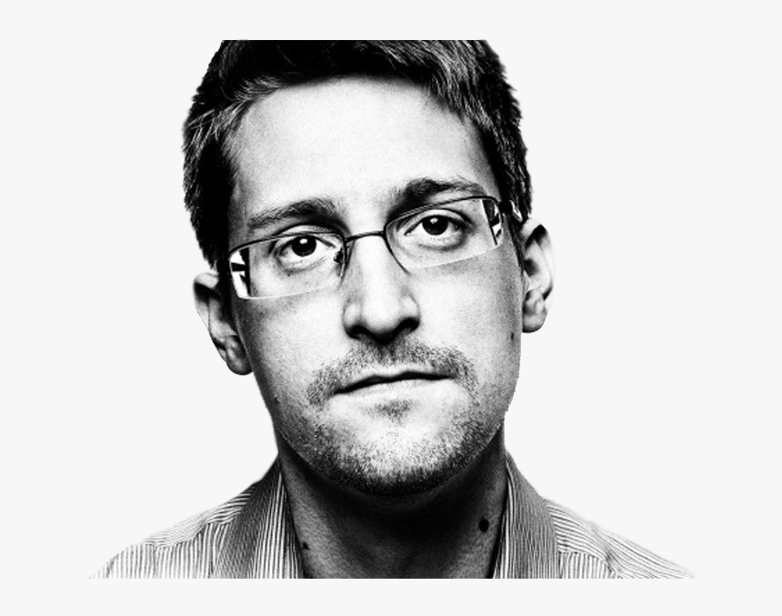 Edward Snowden - Snowden Black And White, HD Png Download - kindpng