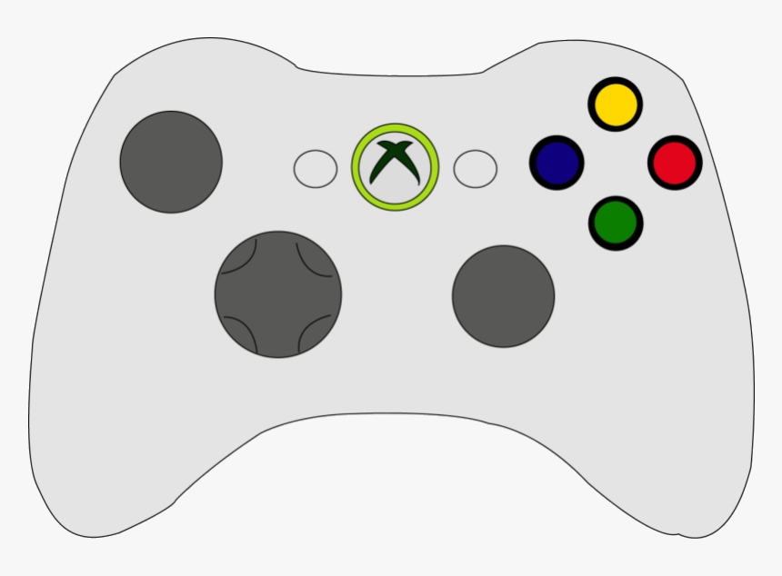 Xbox Controller Clipart Remote Drawing Easy Hd Transparent - Easy Xbox