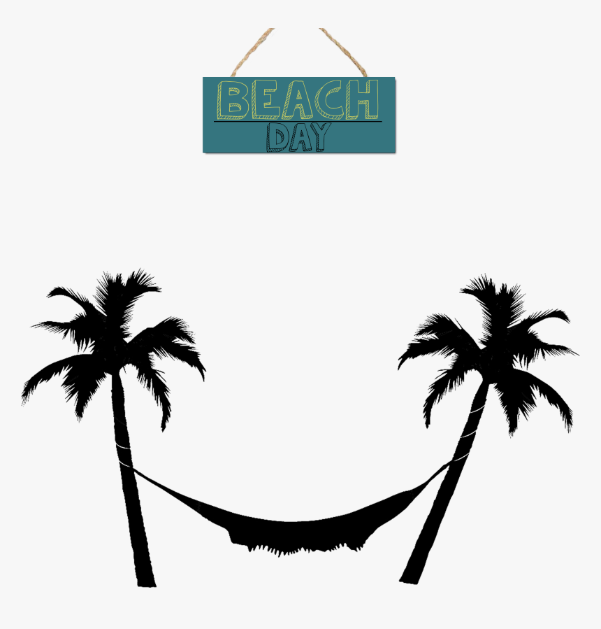 Arecaceae Hammock Tree Clip Art - Palm Trees Png Transparent Black, Png Download, Free Download