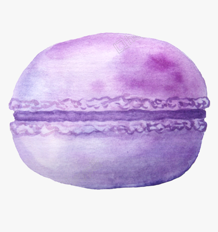 Purple Cartoon Macarons Transparent - Purple Macaron Clipart Png, Png Download, Free Download