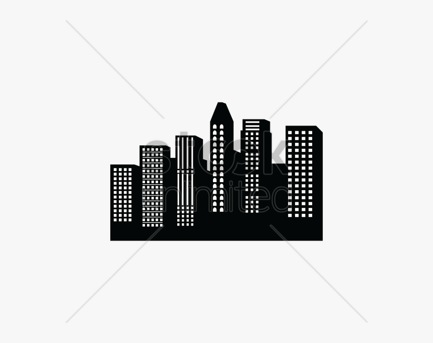 City Line Silhouette At Getdrawings Com Free - Commercial Building, HD Png Download, Free Download
