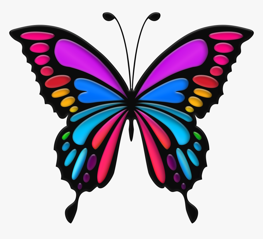 Butterfly Cliparts Png Colorful, Transparent Png, Free Download