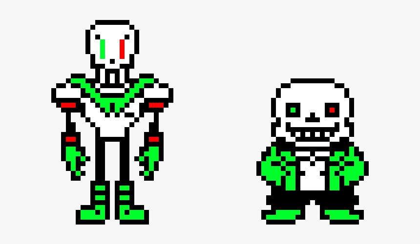 Undertale Sans And Papyrus Pixel, HD Png Download, Free Download
