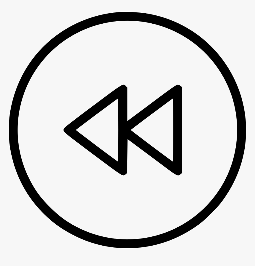 Backward Rewind Prev Previous Button Circle - Prev Button Png Free Download, Transparent Png, Free Download