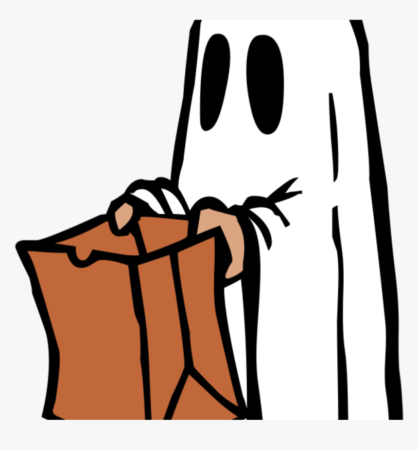 Transparent Ghost Clipart Png - Clipart Halloween Trick Or Treat, Png Download, Free Download