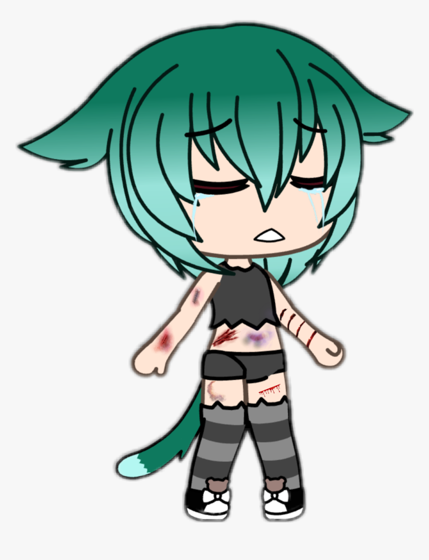 #gachalife #cuts #depression #sad - Gacha Life Sad Face, HD Png Download, Free Download