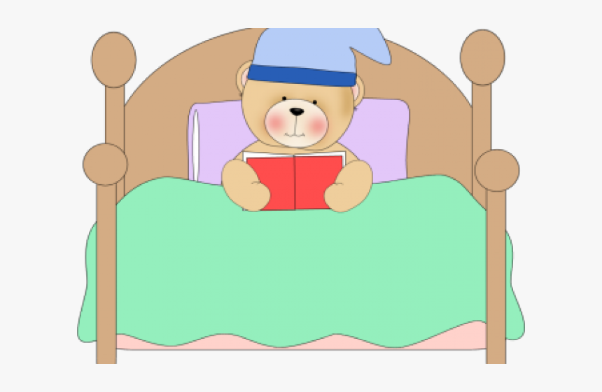 Reading In Bed Clip Art, HD Png Download, Free Download