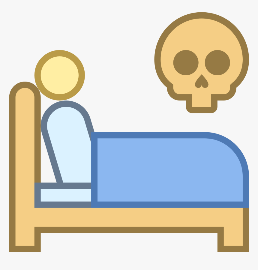 Clipart Bed Blue - Sleep Bed Icon Png, Transparent Png, Free Download