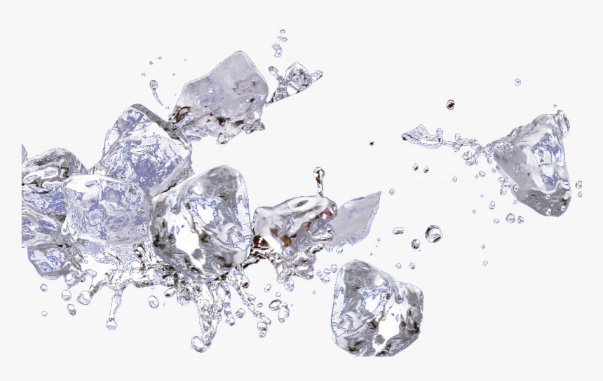 Drop Splash Water - Ice Cube Splash Png, Transparent Png, Free Download