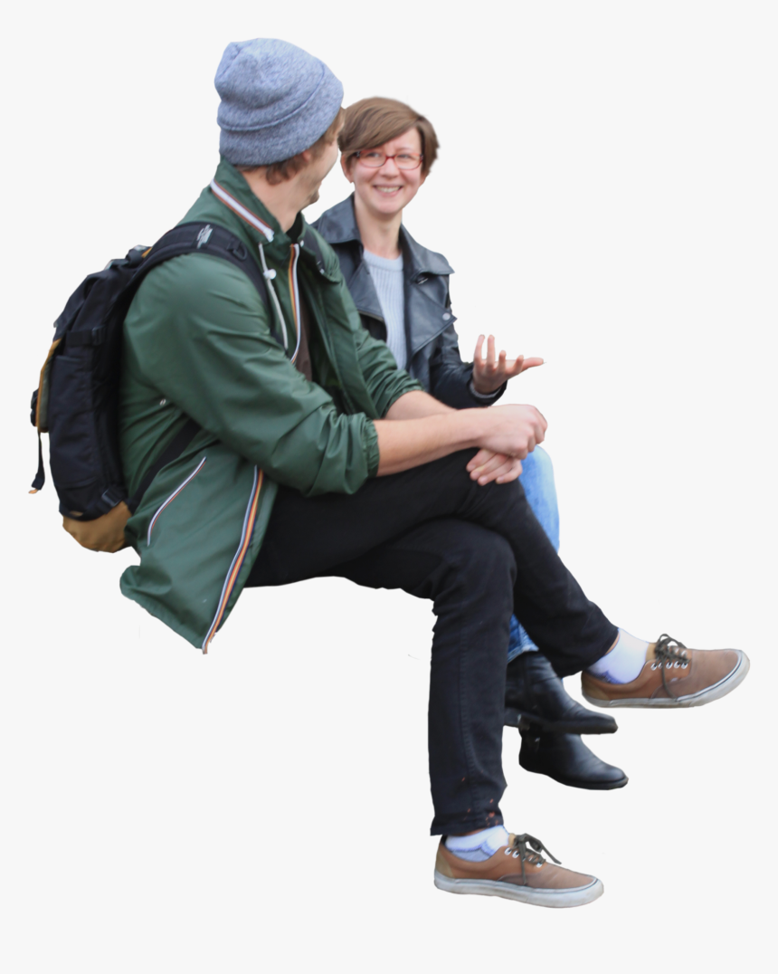 Sitting People Schnittkrper - People Sitting Talking Png, Transparent Png, Free Download